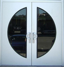 aluminium flush doors